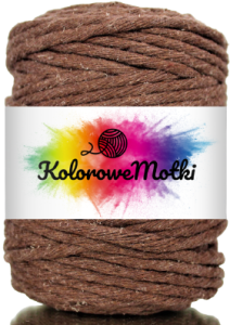 Sznurek Bawełniany Skręcany 10m 5mm Brązowy