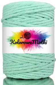 Sznurek Bawełniany Skręcany 10m 5mm Miętowy