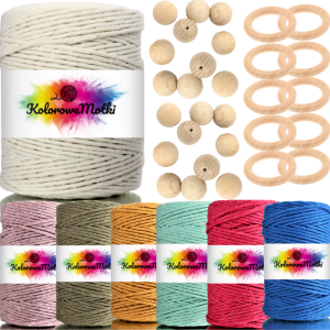 Zestaw do makramy 37.2 elementów