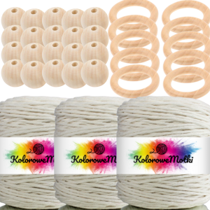 Zestaw do makramy Naturalny Powiększony