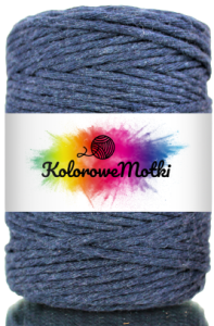 Sznurek Bawełniany Skręcany 20m 3mm Granatowy