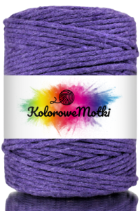 Sznurek Bawełniany Skręcany 20m 3mm Lawenda