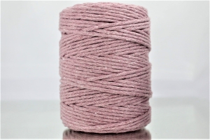 Sznurek Bawełniany Skręcany 100m 3mm Wrzosowy 