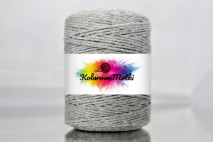 Sznurek Bawełniany Skręcany 150m 2mm Szary