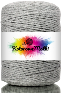Sznurek Bawełniany Skręcany 150m 2mm Szary