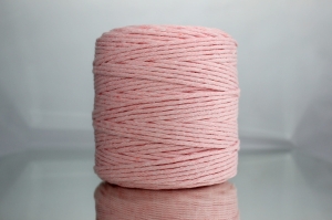 Sznurek Bawełniany Skręcany 200m 3mm Różowy