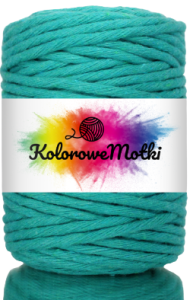 Sznurek Bawełniany Skręcany 10m 5mm Szmaragdowy