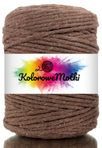 Sznurek Bawełniany Skręcany 20m 3mm Brązowy