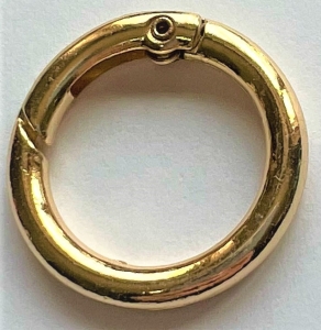 Złote kółko otwierane szekla 20mm