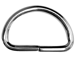 Srebrne Półkole do torebki 20mm