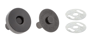 Zapięcie magnetyczne 18/18 mm Czarny Nikiel