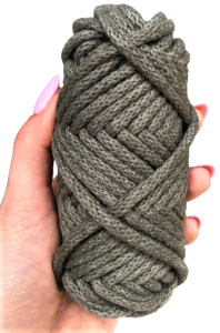 Sznurek bawełniany pleciony 20m 5mm Khaki