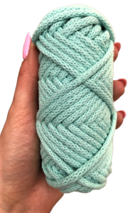 Sznurek bawełniany pleciony 20m 5mm Miętowy
