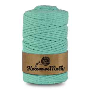 Sznurek bawełniany pleciony 100m 3mm Miętowy