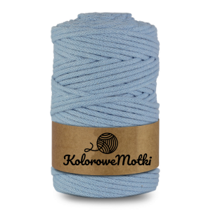 Sznurek Bawełniany pleciony 100m 3mm Błękitny