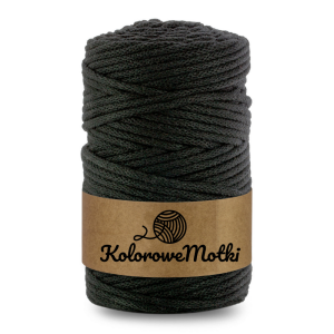 Sznurek bawełniany pleciony 100m 3mm Czarny