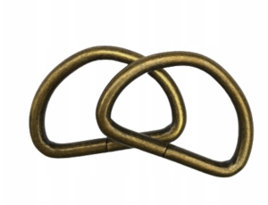 Antyczne Metalowe Półkole do torebki 25mm 10sztuk