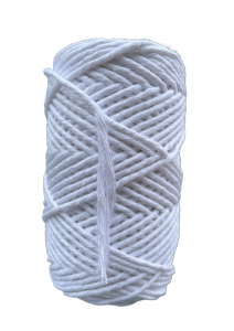 Sznurek Bawełniany do Makramy Biały 100m 3mm 