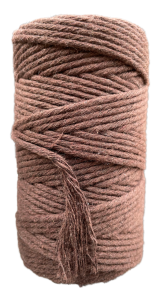 Sznurek Bawełniany do Makramy Ciemny Brąz 60m 2mm