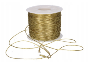 Lina Złota Dekoracyjna Sznurek 100m 0,8mm
