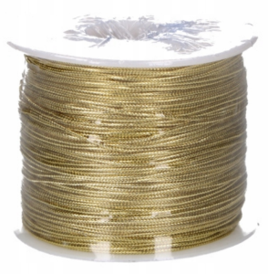 Lina Złota Dekoracyjna Sznurek 100m 0,8mm