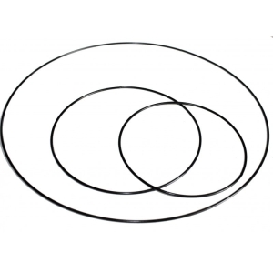 Obręcz Do Łapaczy Snów Kółko Metalowe Czarne 18cm 