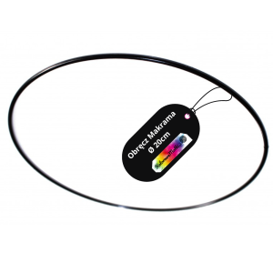 Obręcz Do Łapaczy Snów Kółko Metalowe Czarne 20cm