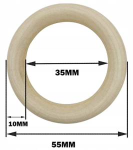 Drewniane Kółko do Makramy 