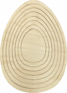 Obręcz Drewniana do Makramy Jajko Łapacz Snów