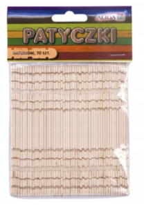 Patyczki drewniane konstrukcyjne naturalne