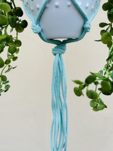 Kwietnik wiszący makrama ze sznurka boho MIĘTA