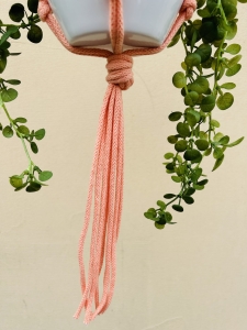 Kwietnik wiszący makrama ze sznurka boho ŁOSOŚ