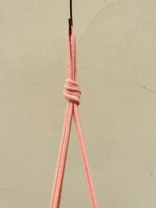 Kwietnik wiszący makrama ze sznurka boho ŁOSOŚ