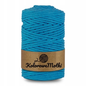 Sznurek Bawełniany Pleciony 100m 3mm Niebieski