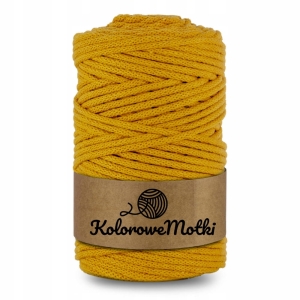 Sznurek Bawełniany Pleciony 100m 3mm Musztardowy