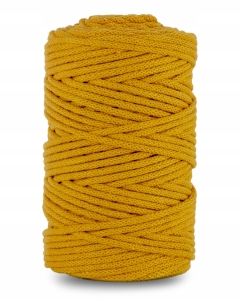 Sznurek Bawełniany Pleciony 100m 3mm Musztardowy
