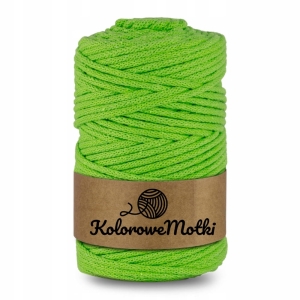 Sznurek Bawełniany Pleciony 100m 3mm Limonkowy