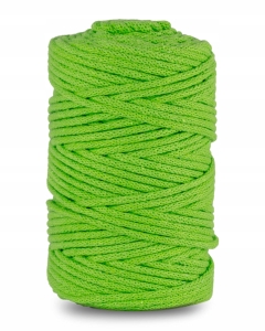 Sznurek Bawełniany Pleciony 100m 3mm Limonkowy