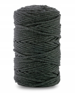 Sznurek Bawełniany Pleciony 100m 3mm Antracyt