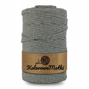 Sznurek Bawełniany Pleciony 100m 3mm Ciemny Szary