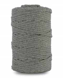 Sznurek Bawełniany Pleciony 100m 3mm Ciemny Szary