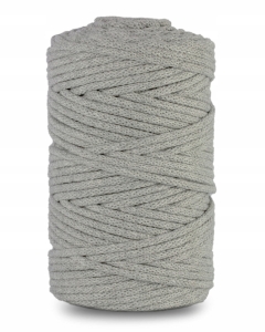 Sznurek Bawełniany Pleciony 3mm 100m Szary