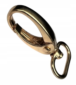Karabińczyk metalowy 20 mm KRAB Złoty