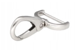 Karabińczyk Metalowy 25mm Nikiel Srebrny Brelok