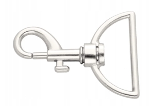 Karabińczyk metalowy 38mm nikiel