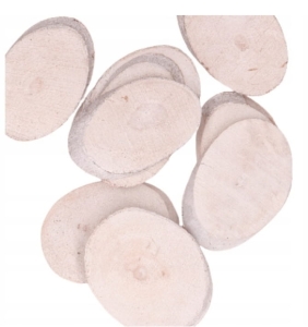 Plastry Drewna Białe Ozdoba Święta