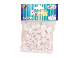 Koraliki Perłowe Plastikowe mix Korale 50szt