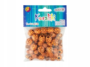 Koraliki Plastikowe mix wzorów i rozmiarów 60szt