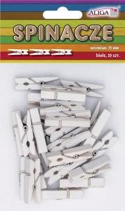 Klamerki Spinacze mini drewniane ozdobne do prania