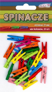 Klamerki Spinacze mini drewniane ozdobne do prania